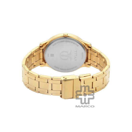 Titan Karishma 1825YM01 Champagne Dial Stainless Steel Strap Men's Watch