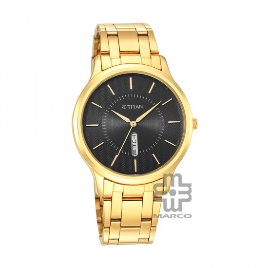 Titan Karishma 1825YM02 Black Dial Stainless Steel Strap Men Watch