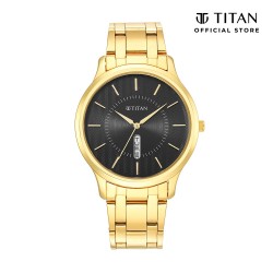 Titan Karishma 1825YM02 Black Dial Stainless Steel Strap Men Watch