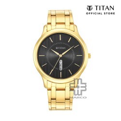 Titan Karishma 1825YM02 Black Dial Stainless Steel Strap Men Watch