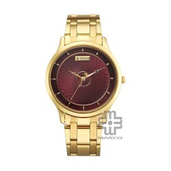 Titan Tet 1825YM09 Red Dial Stainless Steel Strap Men's Watch