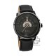 Titan Grandmaster 1828QL03 Black Dial Leather Strap Quartz Men's Watch