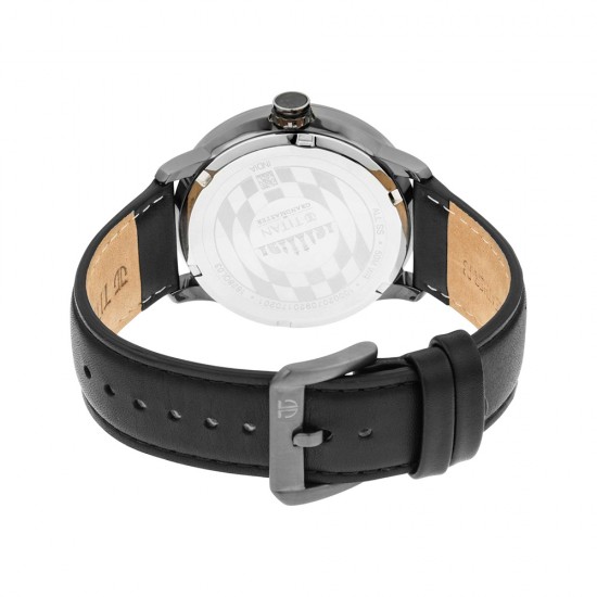 Titan Grandmaster 1828QL03 Black Dial Leather Strap Quartz Men's Watch Titan Grandmaster 1828QL03 Black Dial Leather Strap Quartz Men's Watch