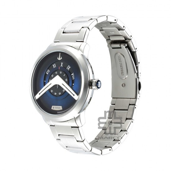 Titan Maritime 1828SM01 Blue Dial Stainless Steel Strap Quartz Men's Watch