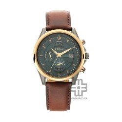 Titan Maritime 1830KL02 Green Dial Leather Strap Quartz Men's Watch
