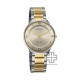 Titan Edge Gleam 1843BM01 Champagne Dial Stainless Steel Strap Men Watch