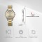 Titan Edge Gleam 1843BM01 Champagne Dial Stainless Steel Strap Men Watch