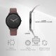 Titan Edge Baseline 1843NL01 Black Dial Leather Strap Men Watch
