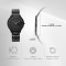 Titan Edge Metal 1843NM03 Black Dial Stainless Steel Strap Men Watch