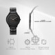 Titan Edge Metal 1843NM03 Black Dial Stainless Steel Strap Men Watch