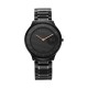 Titan Edge Metal 1843NM03 Black Dial Stainless Steel Strap Men Watch