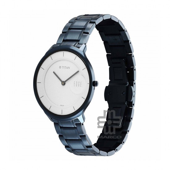 Titan Edge Murals 1843QM04 White Dial Stainless Steel Strap Men Watch