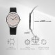 Titan Edge Baseline 1843SL02 Pink Dial Leather Strap Men Watch