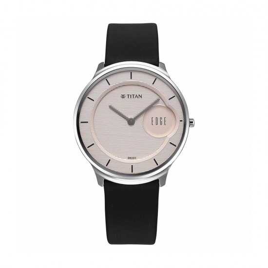 Titan Edge Murals 1843SL02 Pink Dial Leather Strap Men Watch