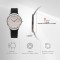 Titan Edge Murals 1843SL02 Pink Dial Leather Strap Men Watch