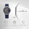 Titan Edge Baseline 1843SL03 Blue Dial Leather Strap Men Watch