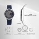 Titan Edge Baseline 1843SL03 Blue Dial Leather Strap Men Watch