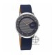Titan Edge Baseline 1843SL03 Blue Dial Leather Strap Men Watch