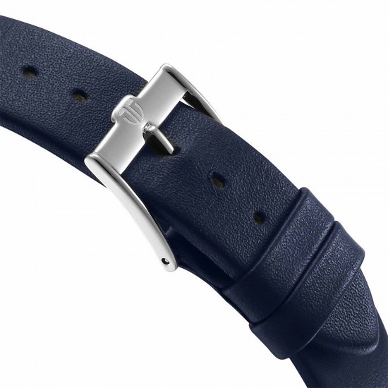 Titan Edge Murals 1843SL03 Blue Dial Leather Strap Men Watch