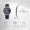 Titan Edge Murals 1843SL03 Blue Dial Leather Strap Men Watch