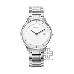 Titan Edge Metal 1843SM02 Silver Dial Stainless Steel Strap Men Watch