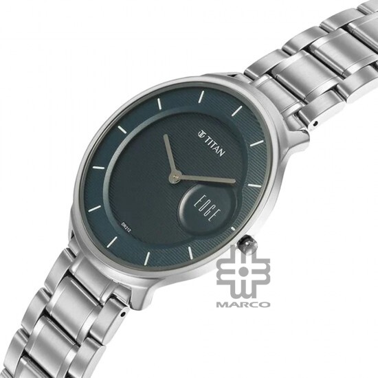 Titan Edge Murals 1843SM03 Blue Dial Stainless Steel Strap Men Watch