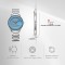Titan Edge Murals 1843SM04 Blue Dial Stainless Steel Strap Men Watch