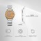 Titan Edge Murals 1843SM05 Yellow Dial Stainless Steel Strap Men Watch
