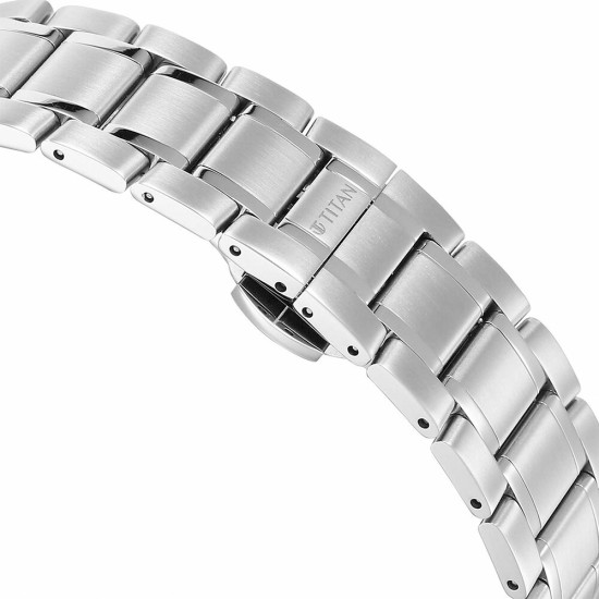 Titan Edge Murals 1843SM05 Yellow Dial Stainless Steel Strap Men Watch