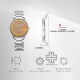 Titan Edge Murals 1843SM05 Yellow Dial Stainless Steel Strap Men Watch