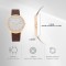 Titan Edge Baseline 1843WL01 White Dial Leather Strap Men Watch