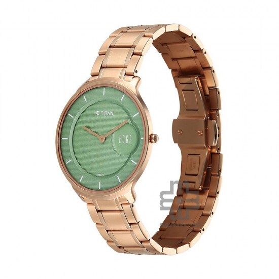 Titan Edge Murals 1843WM02 Green Dial Stainless Steel Strap Men Watch