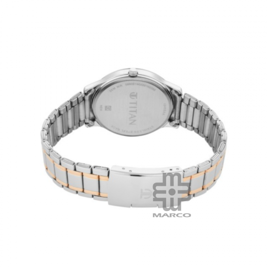 Titan Lagan 1845KM01 Blue Dial Stainless Steel Strap Men's Watch