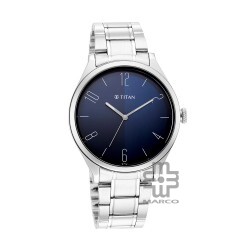 Titan Workwear 1865SM01 Blue Dial Stainless Steel Strap Men Watch