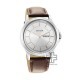 Titan Trendsetters 1870SL03 White Dial Leather Strap Quartz Men's Watch
