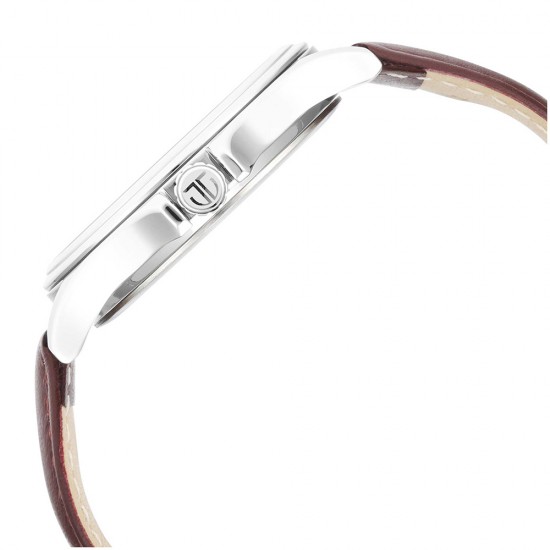 Titan Trendsetters 1870SL03 White Dial Leather Strap Quartz Men's Watch