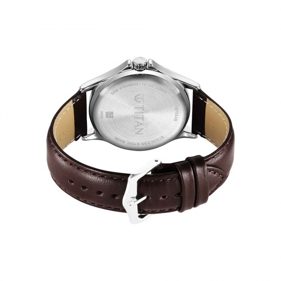 Titan Quartz 1870SL06 Green Dial Leather Strap Quartz Men's Watch