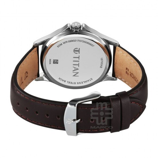 Titan Neo Arabic 1870SL12 Green Dial Leather Strap Men Watch