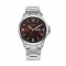 Titan Trendsetters 1870SM02 Brown Dial Stainless Steel Strap Quartz Men's Watch