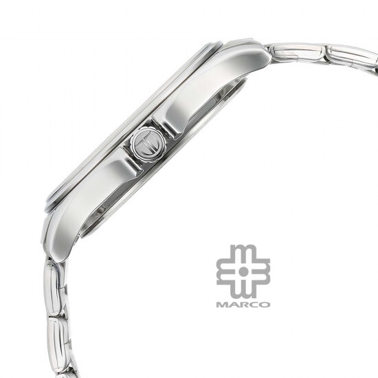 Titan Marhaba 1870SM05 Silver White Dial Stainless Steel Strap Quartz Men's Watch