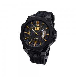 CAT LM LM-121-21-131 Black Silicone Rubber Band Men Watch