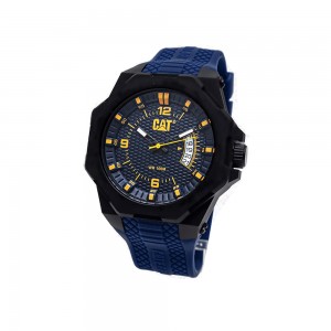 Caterpillar LM LM-121-26-636 Navy Blue Silicone Rubber Band Men Watch