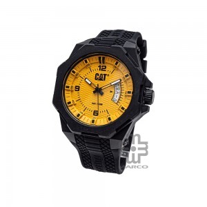 Caterpillar LM LM-121-21-731 Black Silicone Rubber Band Men Watch