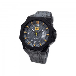 Caterpillar LM LM-121-25-537 Grey Silicone Rubber Band Men Watch