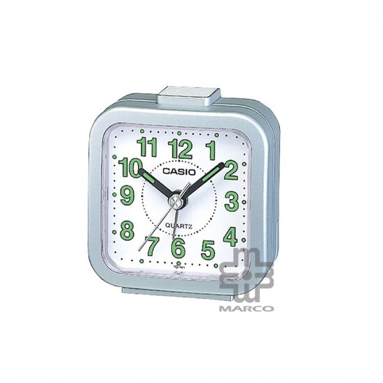 Casio TQ-141-8 Silver Analog Desk Alarm Clock