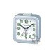 Casio TQ-141-8 Silver Analog Desk Alarm Clock