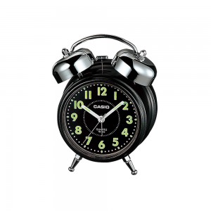 Casio TQ-362-1A Black Analog Desk Alarm Snooze Clock