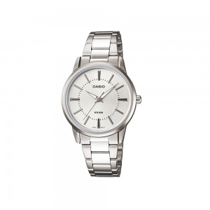 Casio General LTP-1303D-7A Silver Stainless Steel Band Women Watch
