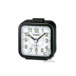 Casio TQ-141-1 Black Analog Desk Alarm Clock