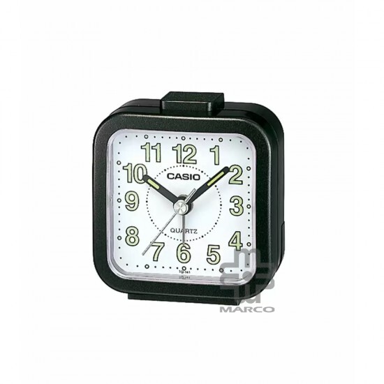 Casio TQ-141-1 Black Analog Desk Alarm Clock